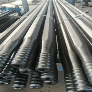 High Rigidity T38 Thread Drill Rod in Carbon Steel for Mining with 600mm-6400mm Length