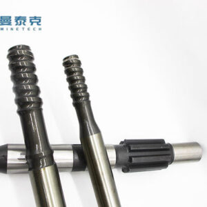 T38 Thread Shank Adapter with 370mm to 835mm Length for Rock Drilling and Milled Process