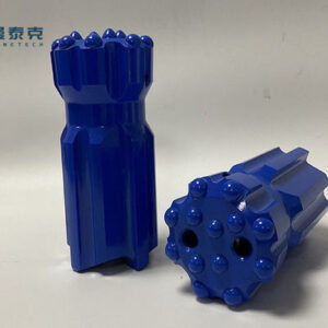 T38 Thread 76mm Quarrying Retract Button Bit with 45CrNiMoV Alloy Steel and YK05 Carbide Tips