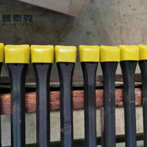 Hex 22x108mm Steel Integral Drill Rod with Chisel Head for Marble Quarry and Diamond Drilling
