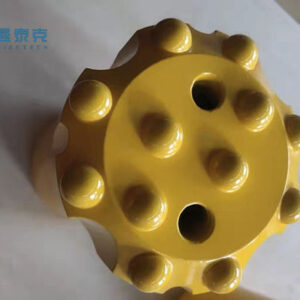 76mm T38 T45 R32 Thread Button Bit with High Strength Alloy Steel and Spherical Ballistic Buttons for Mining and Quarrying