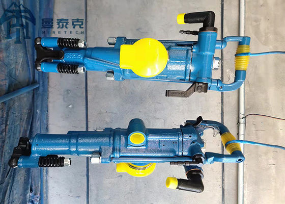 High Efficiency YT28 Pneumatic Rock Drill with Wet Drilling Quick Start and Strong Flushing for 5M Depth