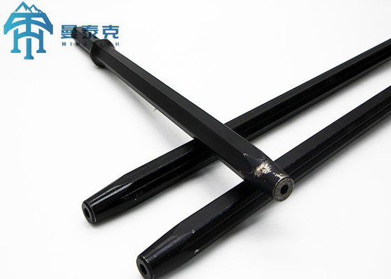 Hexagonal Drill Extension Rod , H22 11 Degree Rock Drill Rod Steel MTH