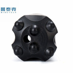 High Performance 11 Degree 32mm Carbon Steel Tapered Button Bit with 6 Buttons and 2 Flushing Holes