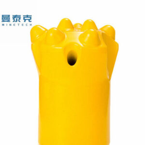 34mm 11 Degree Tapered Button Bit with 6 or 7 Buttons and 1 Flushing Hole for High-efficiency Rock Drilling