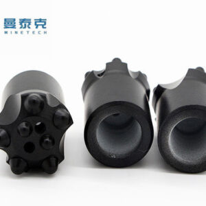 Black 36mm Forging Tapered Button Bit 7 Degree T38 Construction Works Use