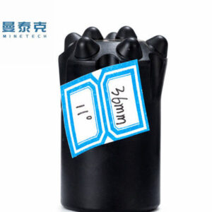 36mm Short Skirt Carbide Steel Tapered Button Bit with Ballistic Button Shape and Customized Flushing Holes for Mining and Construction