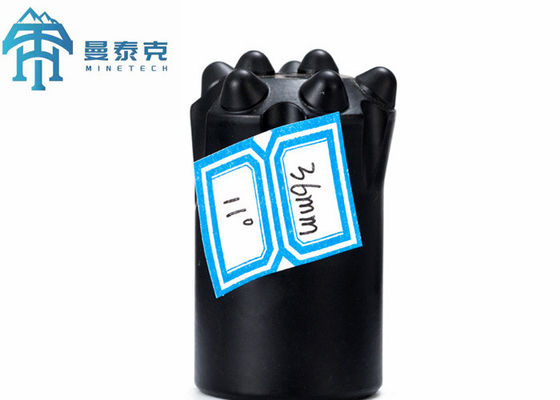 36mm Short Skirt Carbide Steel Tapered Button Bit with Ballistic Button Shape and Customized Flushing Holes for Mining and Construction