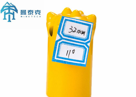 Carbide Steel Short Skirt Tapered Button Bit For Small Hole Drilling