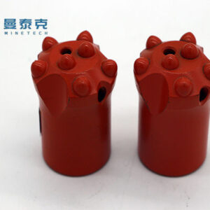 High Performance 26-43mm Diameter Rock Drilling Bit with 50/55/65mm Skirt Body and 7??/11??/12?? Taper Button Bit