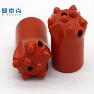Dependable Short Skirt Tapered Button Bit 2 Flushing Holes 42mm