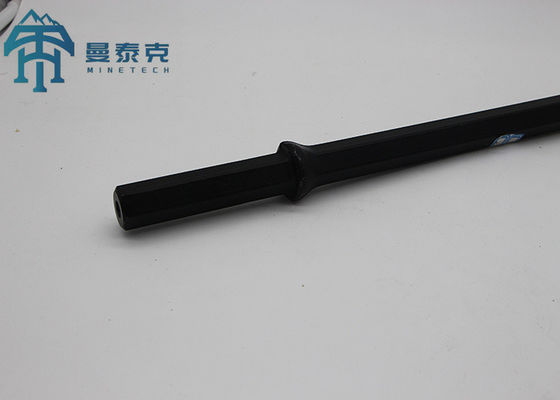H25 108mm Tapered Drill Rod Mining Heat Treatment