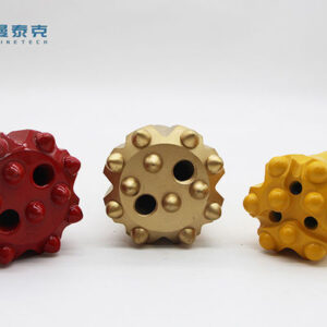 R32 Thread Button Bit 45mm with 9 Buttons for Tunneling Quarrying Made of Carbide and Steel